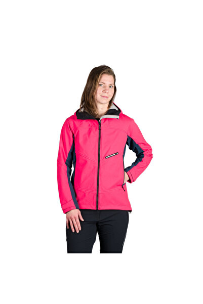NORTHFINDER Geacă softshell cu glugă pentru femei BU-6330OR, 3L, CHANDRA, blackpink
