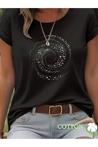 qubo sportswear & company qubo Unisex Oversize εμπριμέ βαμβακερό κοντομάνικο μπλουζάκι με λαιμόκοψη