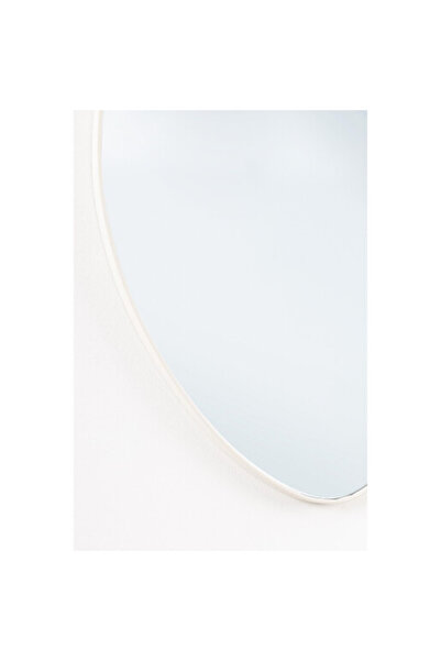 Bizzotto Wall Mirror with White Steel Frame Asteroid 64.5x1.5x130 cm