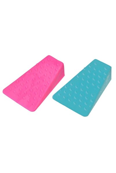 SHOPIENS Dop de ușă din silicon, set de 2, roz și albastru