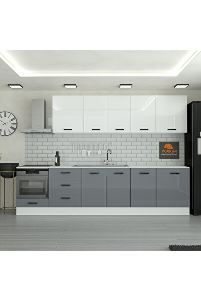 Yurkan 310 cm Mutfak Dolabı MDF Kapak Tezgah Dahil YRKN310 98