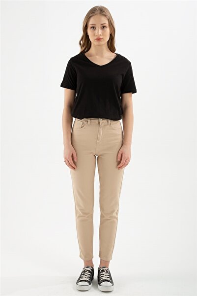 MAKRAS EXCLUSIVE A179982 Mom Jean Beige