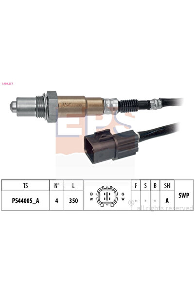Eps Sonda Lambda Kia Cerato I Hatchback (ld) 2004-2009 Benzina