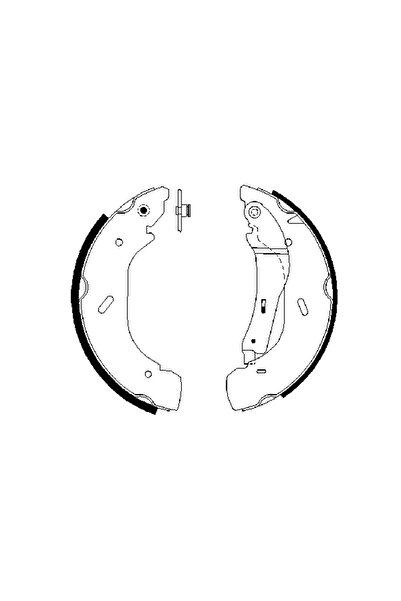 Bosch Brake shoe set FORD TRANSIT 2000-2006 0 986 487 612
