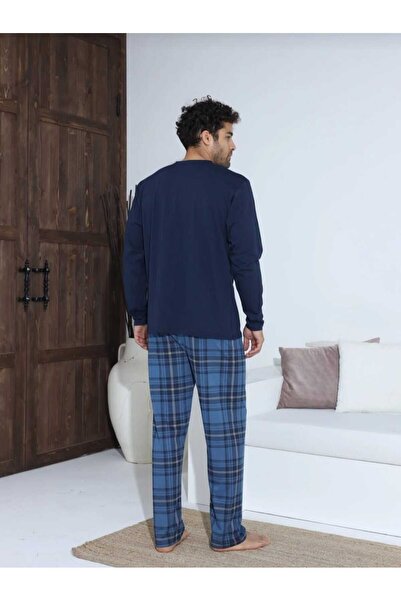 BEYAZTOPTAN Quality & Comfortable Front Buttoned Long Sleeve Pajama Set