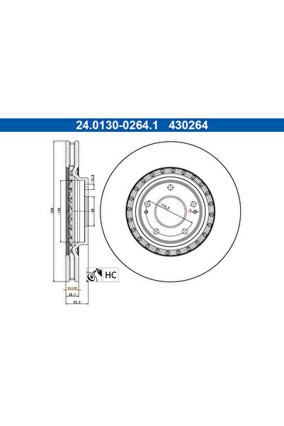 Ate Disc Frana Hyundai I30