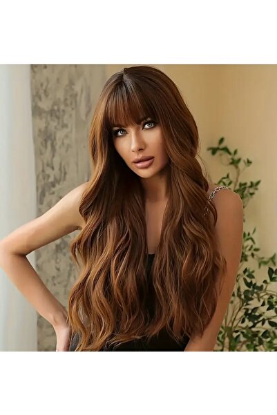 BBS Uzun Dalgalı Kaküllü Sentetik Peruk – Doğal Görünümlü Kadın Peruk