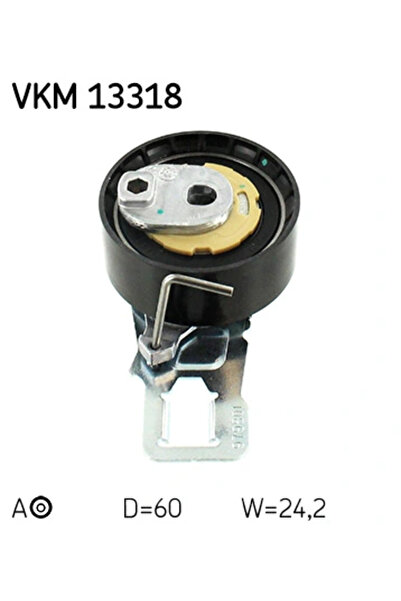 SKF Обтегач на ангренажен ремък Citroen Berlingo Multispace/C3 Picasso/C4 2 F...