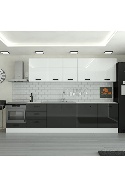 Yurkan 320 cm Mutfak Dolabı MDF Kapak Tezgah Dahil YRKN320 99