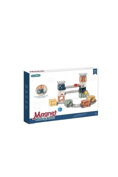 OEM Set Piese Magnetice De Constructie, Cu Tobogane Si Bile