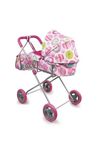 Rovitech Pink Stroller with Bag for Dolls