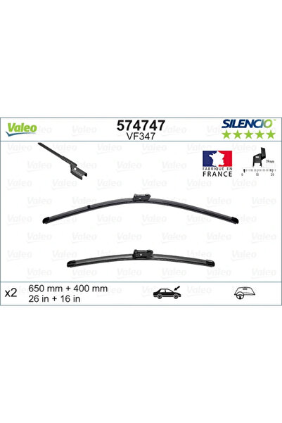 VALEO Lamela Stergator Fata Fiat Tipo Opel Adam