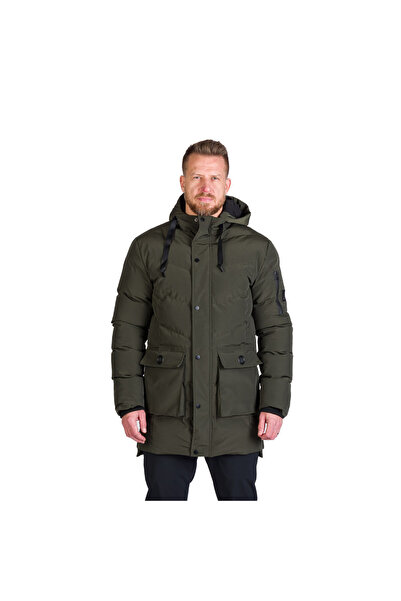 NORTHFINDER Men's urban stylish insulated jacket DOMENICO darkgreen
