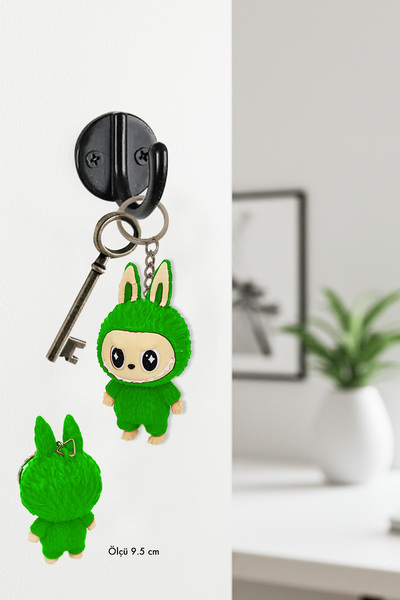 Flipped سلسلة مفاتيح لطيفة على شكل شخصية لابوبو ومنتجات هدايا للهواة