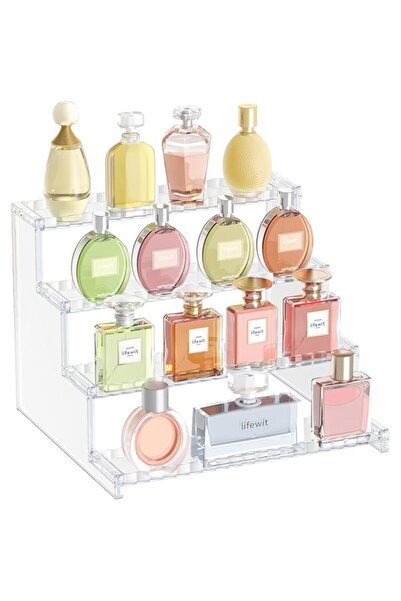 Generic Lifewit Acrylic Perfume Display Stand with 4 Levels, Display Stairs f...