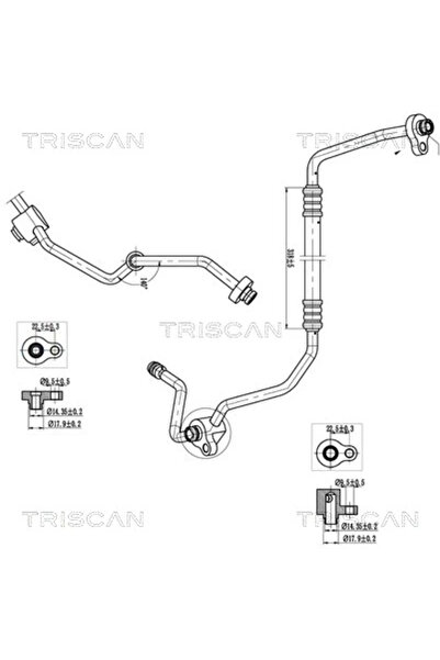 TRISCAN Conducta Presiune Variabila Aer Conditionat Ford Galaxy 2/Galaxy Mode...