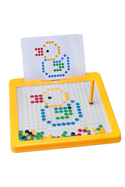 OEM Tablă interactivă magnetică Montessori pentru desen cu mărgele, pix magnetic și foi de model3+