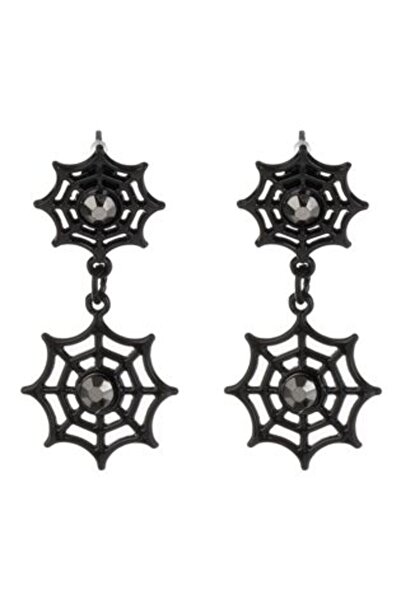 Jumbo Halloween Spider Web Earrings
