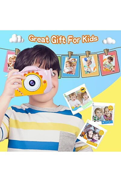 VALA Fluffy Little Monster Dinosaur kids camera, 40 Mpx, dual front-rear camera, selfie, Full HD