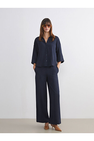 LC Waikiki Блискучі вибори від Shining Store | Жіночі штани з широкими штанинами та еластичним поясом