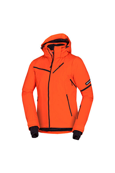 NORTHFINDER Men's 3L NED S padded softshell ski jacket redorange