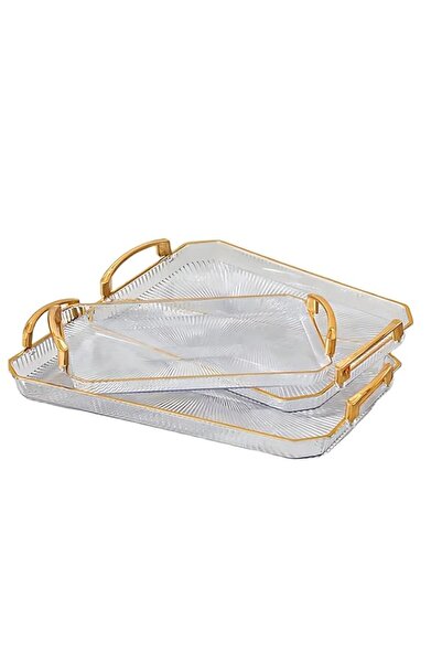 Generic FEELINGS Luxury Plastic Tray Set, 3 Pieces, Large Size