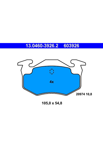 Ate Set Placute Frana Frana Disc Renault Clio 2