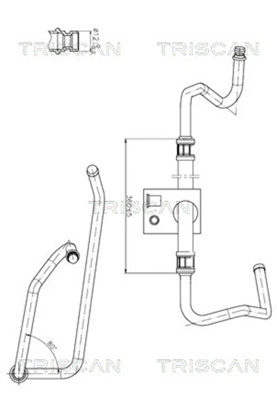 TRISCAN Furtun Hidraulic Sistem De Directie De La Pompa Hidraulica La Caseta ...