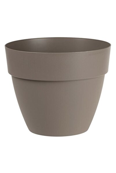 ANTBRO Plastic Flower Pot, Mocca, 25 cm Diameter, 21 cm Height, 7L Capacity, Internal Drainage System