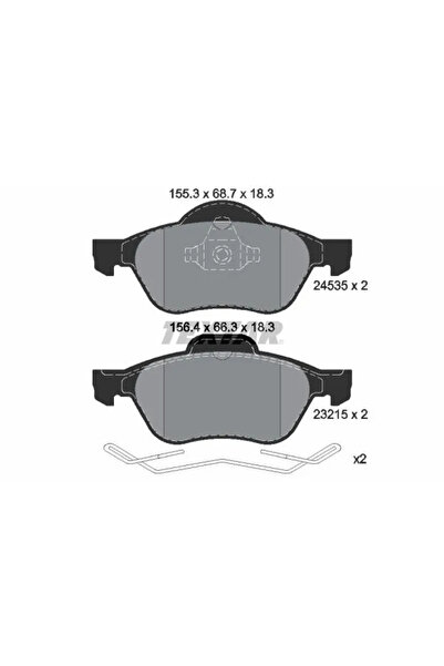 Krieger Комплект накладки за дискови спирачки Renault Megane 2/Scenic 2