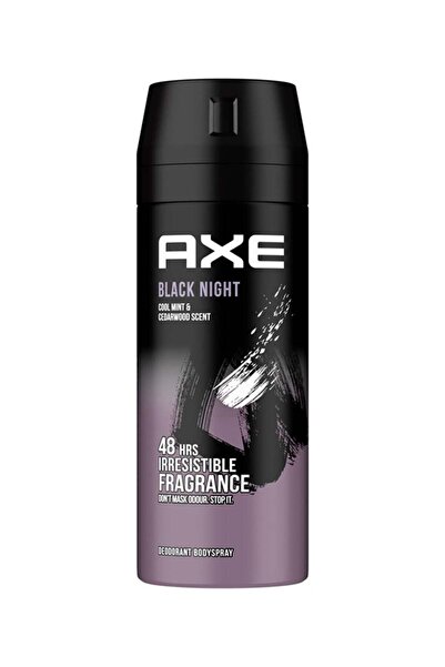 Axe Men Deodorant Body Spray For Long Lasting Odour Protection Black Night 48 Hours Irresistible Fra