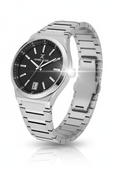 Daniel Klein DK Premium Çelik Kasa Metal Kordon Siyah Kadran Lüks Tasarım Erk...