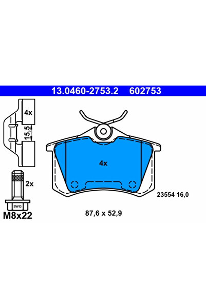 Ate Set Placute Frana Frana Disc Renault Fluence/Megane 3 Cupe/Scenic 3