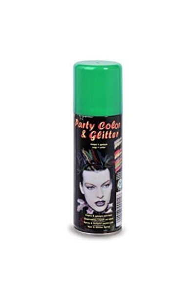 Jumbo Green Hair Spray with Glitter for Halloween - 125 ml