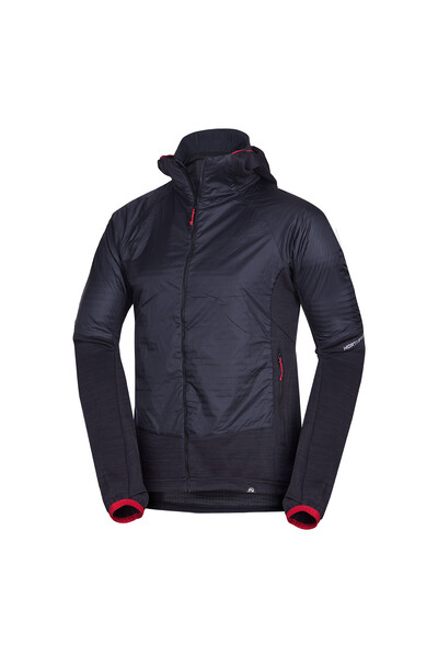 NORTHFINDER Jachetă hibridă pentru bărbați cu izolație activă CERVINO neagră