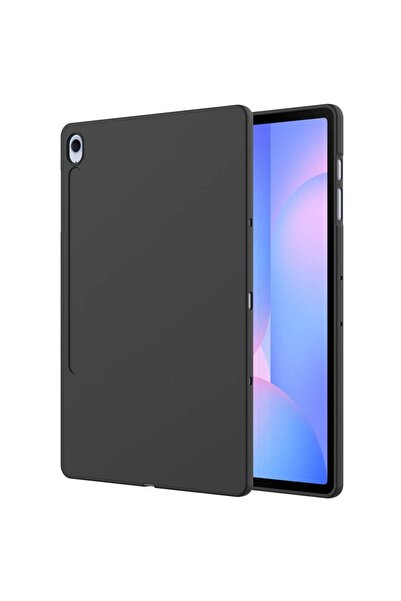 corcishop Samsung Galaxy Tab S10 FE+ 13.1 İnç Siyah Silikon Kılıf Arka Kapak