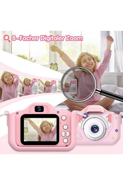 VALA Children's camera, 40 Mpx, Full HD 1080P, Vulpita, dual front/rear camera, selfie function, 2"