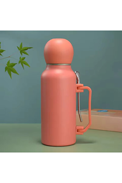 Lava Roastery طقم ترمس متة يربا ستانلس ستيل حافظ للحرارة 1.3 لتر + مصاصة بومب...