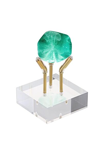 Generic Brand Gold Metal Arm Display Stand, Easel with Acrylic Base, Small Di...