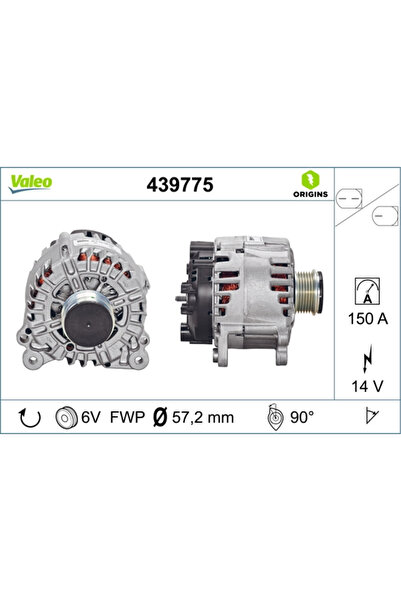 VALEO Generator / Alternator Audi A4 Allroad B8/A4 B8/A5