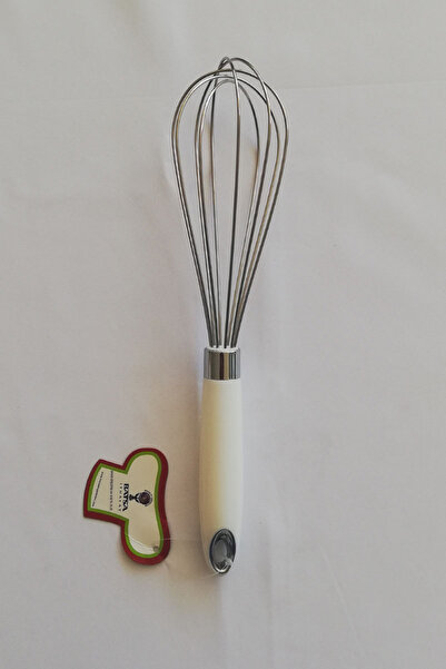 adresiburasi Stainless Steel Whisk Medium Size 30 Cm. White