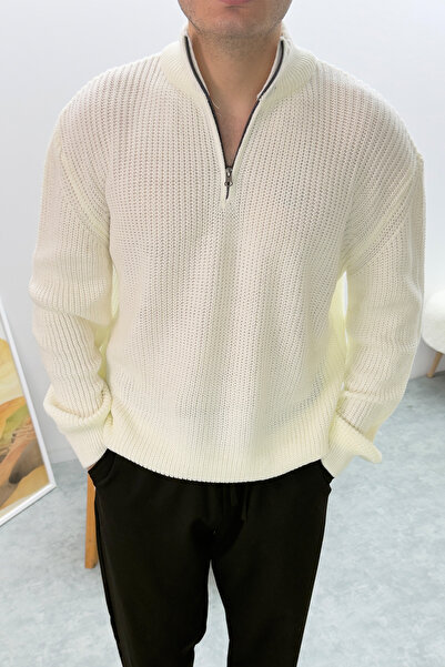 Redline Olver Oversize Knitwear Long Sleeve Sweater Ecru