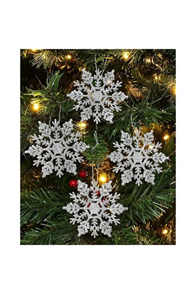 Generic The BZ Company (Pack of 24) Snowflake Hanging Christmas Tree Decorati...