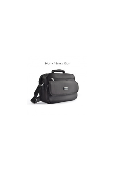 Rovitech Men's Office Bag, Polyester, Black, 24x12x18 cm
