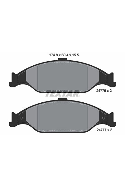 TEXTAR Set Placute Frana Frana Disc Ford Usa Mustang