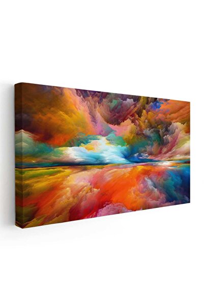 Tablou Canvas Tablou pictura abstracta apus, cod 1843