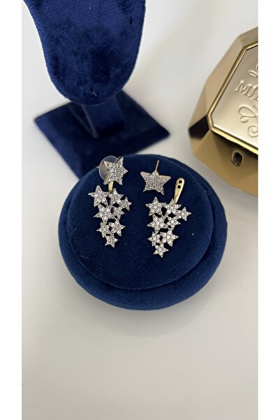 SU PERİSİ TAKI BİJUTERİ أقراط من سلسلة Vip Seri Gold Zircon Stone موديل Star ...