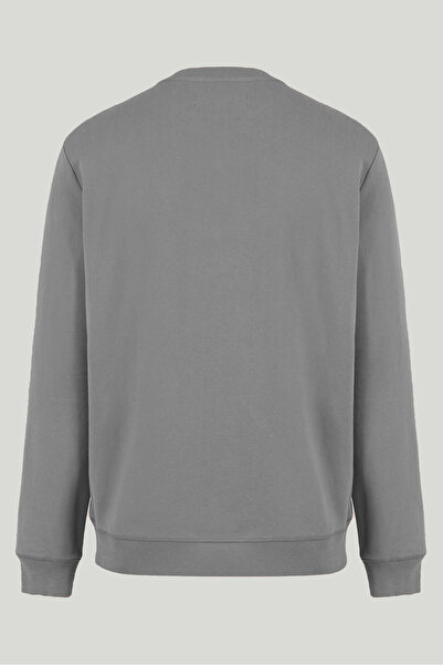 MAXIMILLIAN Γκρι χρώμα Basic Crew Neck Relaxed ανδρικό φούτερ