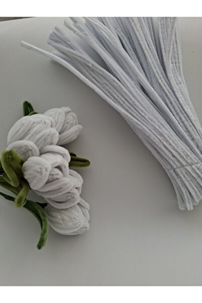 İ&G Çiçek ve Hobi evi 50 Adet Şönil Tel, Çiçek Yapımına Uygun Yoğun Tüylü Tel...