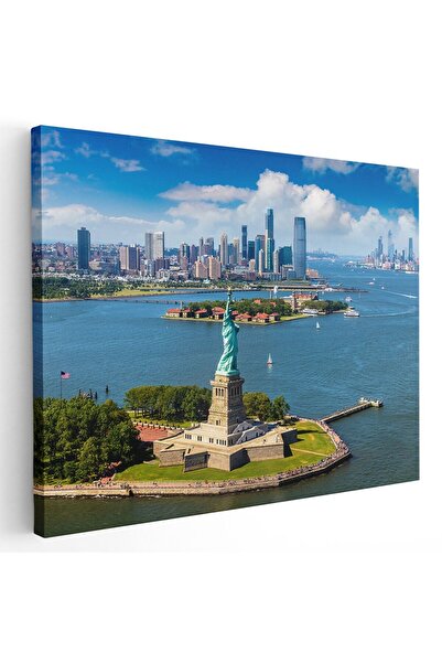 Tablou Canvas Tablou Statuia Libertatii New York USA albastru, cod 1540